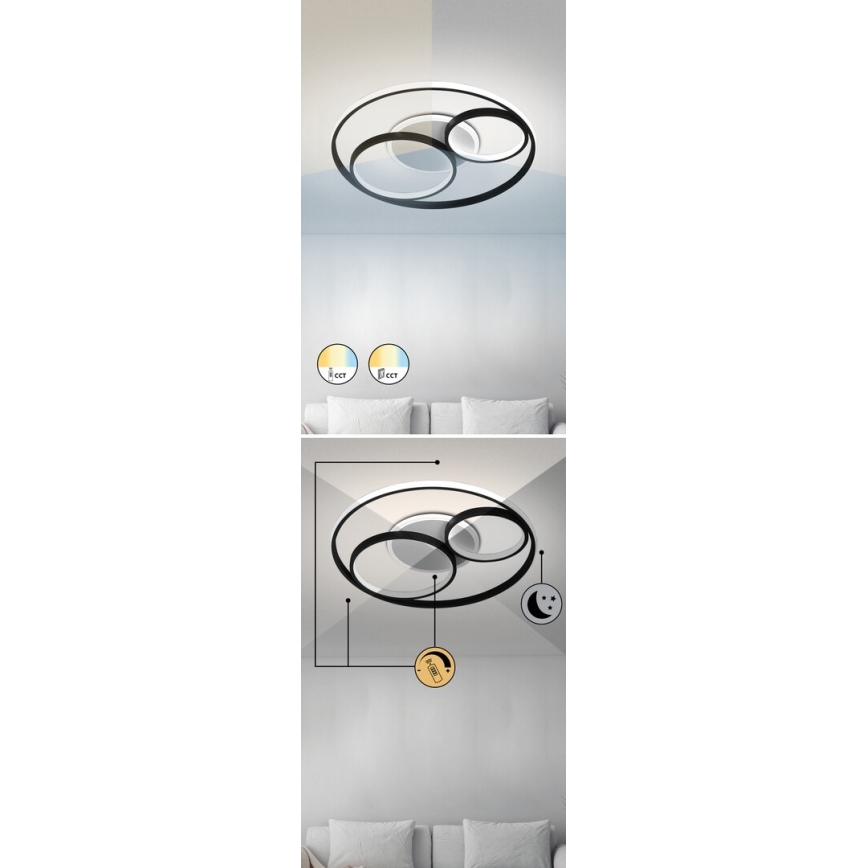 Rabalux - LED Aptumšojama griestu lampa LED/50W/230V 3000-6000K + tālvadības pults