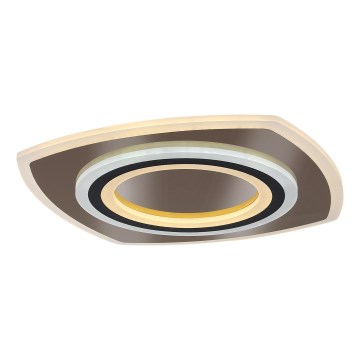 Rabalux - LED Aptumšojama griestu lampa LED/60W/230V 3000/4000/6000K matēts hroms/melna + tālvadības pults