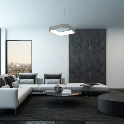 Rabalux -  LED Aptumšojama lustra ar auklu LED/28W/230V kvadrāts 3000-6000K + TP