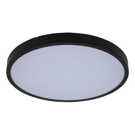 Rabalux - LED Aptumšojama vannas istabas griestu lampa LED/24W/230V 3000-6000K IP44 d. 35,5 cm melna + tālvadības pults