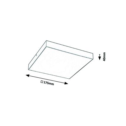 Rabalux - LED Aptumšojams griestu gaismeklis LED/18W/230V 3000-6000K IP44 melns