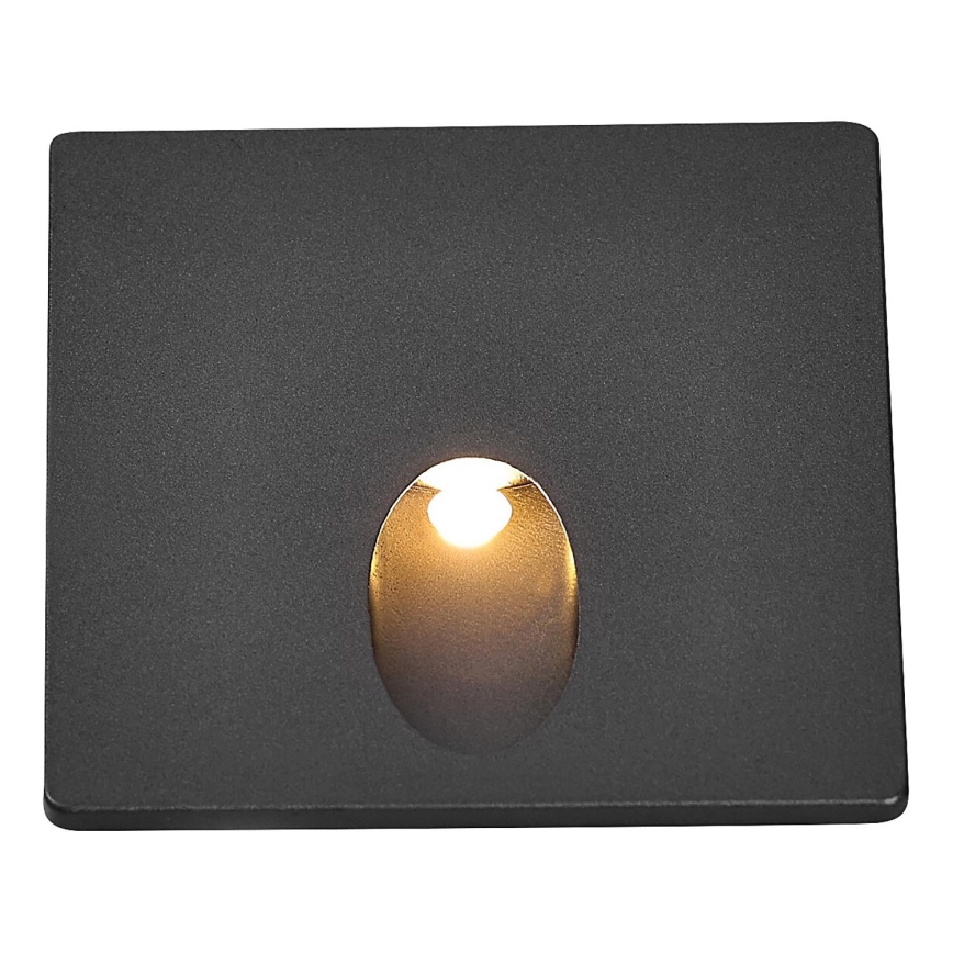Rabalux - LED Āra kāpņu telpas apgaismojums LED/3W/230V IP54 3000K melna