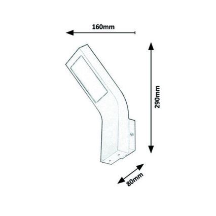 Rabalux - LED Āra sienas gaismeklis LED/9W/230V IP44