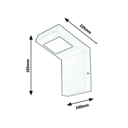 Rabalux - LED Āra sienas gaismeklis LED/9W/230V IP44