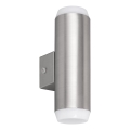 Rabalux - LED Āra sienas lampa 2xLED/4W/230V saténový matēts hroms IP44
