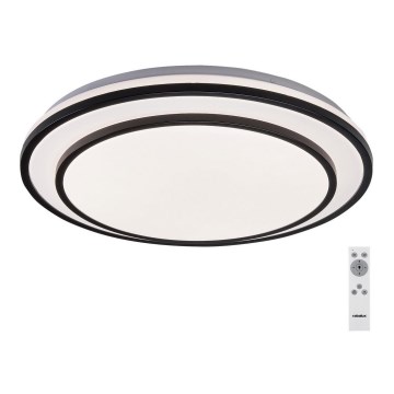 Rabalux - LED dimmējams griestu gaismeklis LED/40W/230V 3000-6500K melns Ø 49 cm + tālvadība