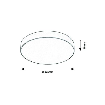 Rabalux - LED Griestu gaismeklis LED/18W/230V 3000-6000K IP44 balts