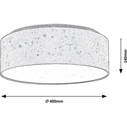 Rabalux - LED Griestu gaismeklis LED/22W/230V pelēka