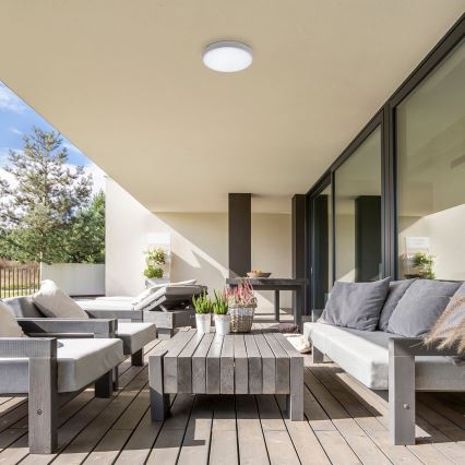 Rabalux - LED griestu gaismeklis LED/24W/230V 2800-6000K IP44 balts, diametrs 30 cm