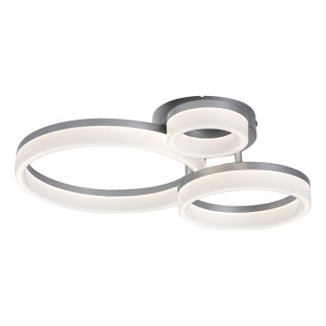 Rabalux - LED griestu gaismeklis LED/24W/230V 3000/4000/6500K 38x51 cm matēts hroms