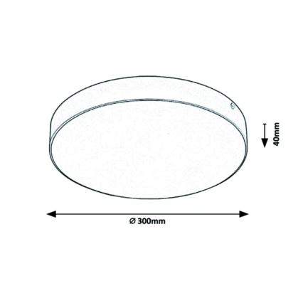 Rabalux - LED Griestu gaismeklis LED/24W/230V 3000-6000K IP44 balts