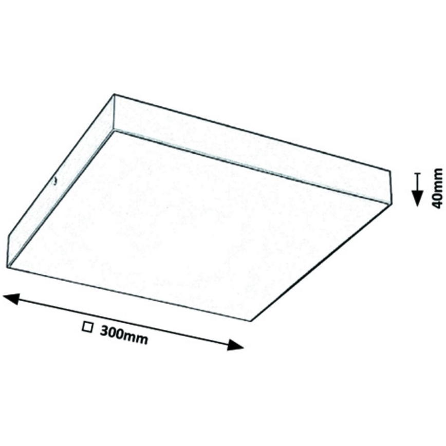 Rabalux - LED griestu gaismeklis LED/24W/230V 3000-6000K IP44 melns