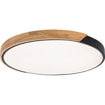 Rabalux - LED griestu gaismeklis LED/42W/230V 3000/4000/6500K melns/ozols Ø 41 cm