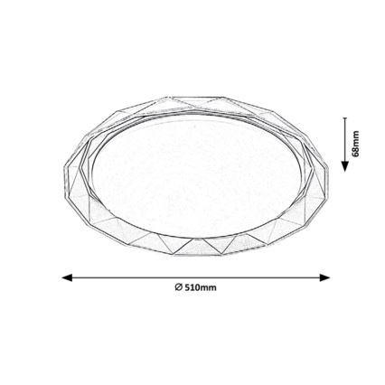 Rabalux - LED Griestu gaismeklis LED/48W/230V