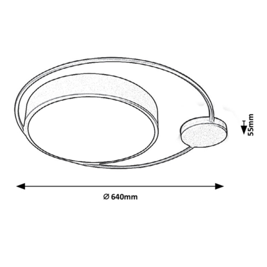 Rabalux - LED Griestu gaismeklis LED/48W/230V