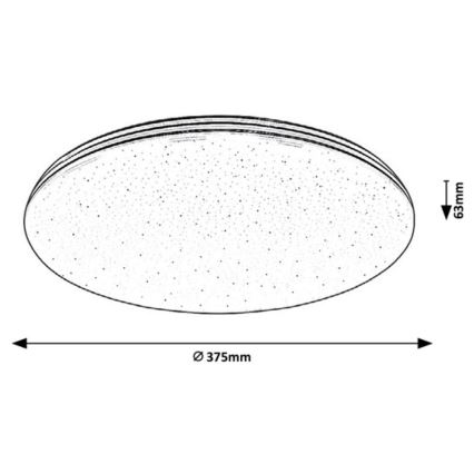 Rabalux - LED vannas istabas griestu gaismeklis LED/30W/230V IP44 Ø 37,5 cm