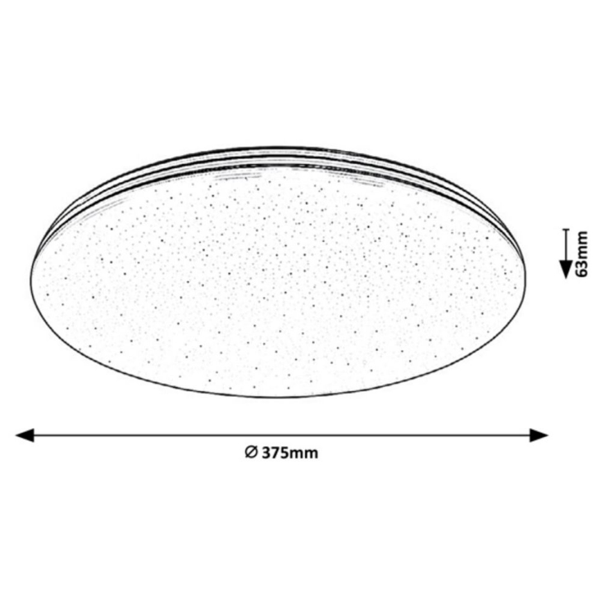 Rabalux - LED vannas istabas griestu gaismeklis LED/30W/230V IP44 Ø 37,5 cm