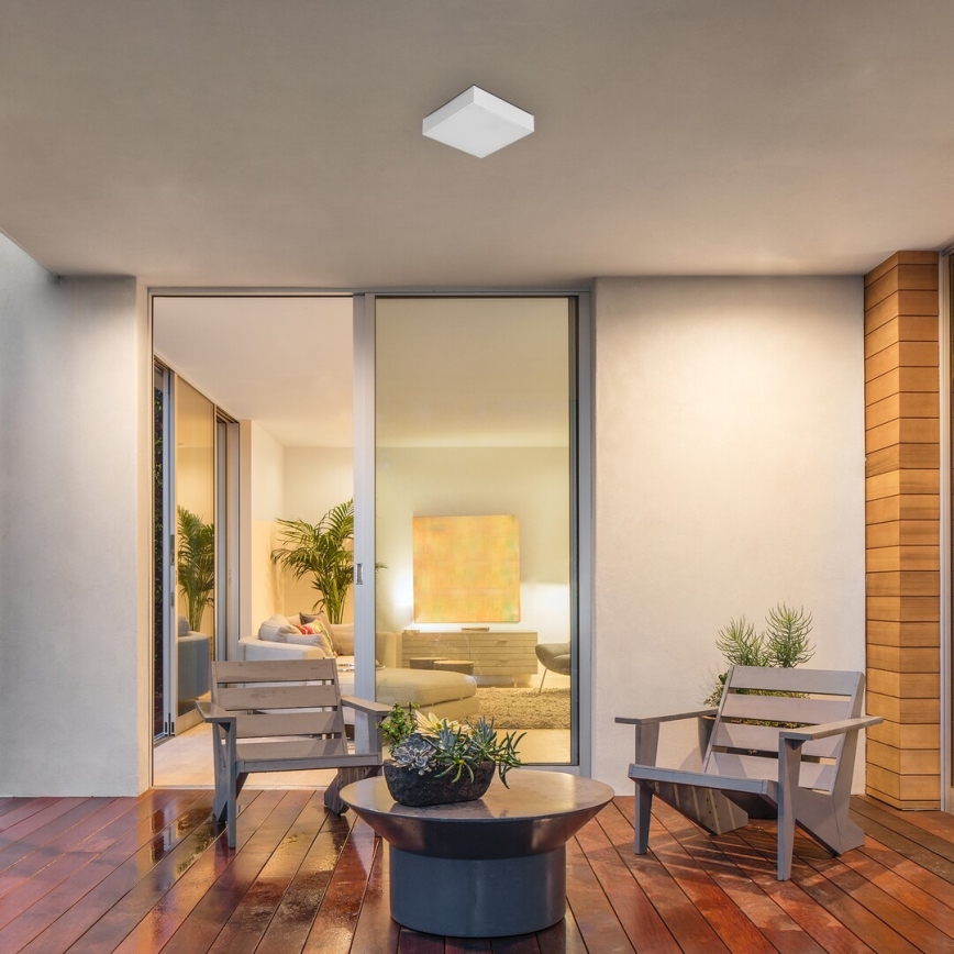 Rabalux - LED vannas istabas griestu gaismeklis LED/18W/230V 2800-6000K IP44 balts 17,5x17,5 cm