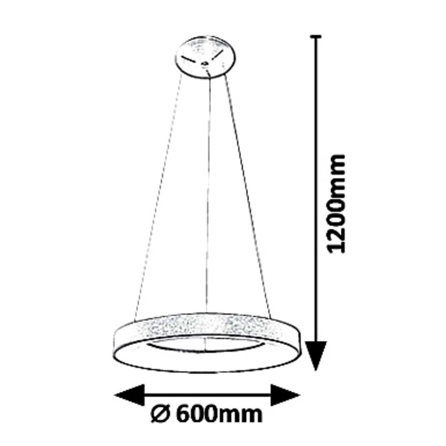 Rabalux - LED Lustra ar auklu CARMELLA LED/50W/230V