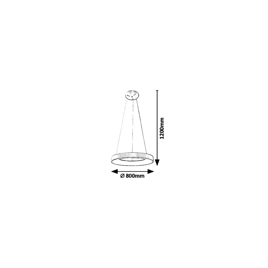 Rabalux - LED Lustra ar auklu CARMELLA LED/80W/230V