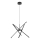 Rabalux - LED Lustra ar auklu LED/40W/230V 3000K melna