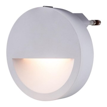 Rabalux - LED Nakts lampiņa ar krēslas sensoru LED/0,5W/230V 3000K d. 65 mm
