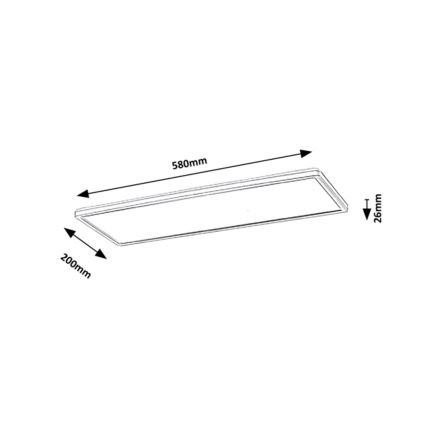 Rabalux - LED Pie virsmas stiprināms panelis LED/22W/230V