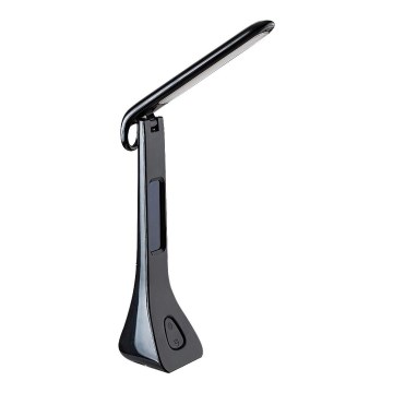 Rabalux - LED regulējama galda lampa ar displeju LED/7W/5V 4000K melna