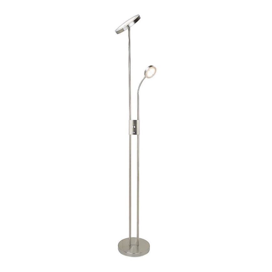 Rabalux - LED regulējama stāvlampa LED/18,5W/230V + LED/4,5W matēts hroms