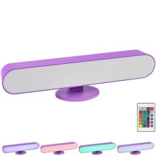 Rabalux - LED RGB Aptumšojama galda lampa LED/3W/5V violeta + tālvadības pults