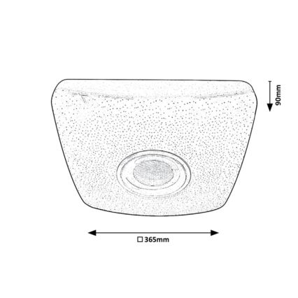 Rabalux - LED RGB Aptumšojama griestu lampa ar skandu LED/18W/230V 3000-6000K Bluetooth + tālvadības pults