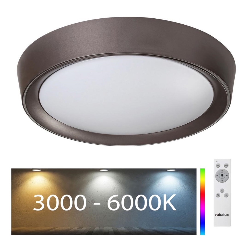 Rabalux - LED RGB Aptumšojama griestu lampa LED/24W/230V 3000-6000K + tālvadības pults