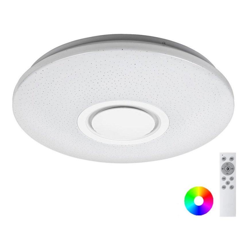 Rabalux - LED RGB Aptumšojams griestu gaismeklis ar skaļruni LED/24W/230V Wi-Fi Tuya + tālvadības pults pr. 40 cm