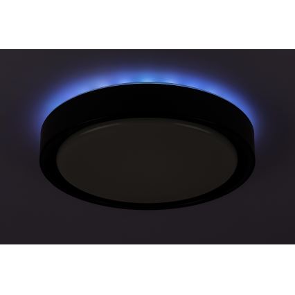 Rabalux - LED RGB dimmējams griestu gaismeklis ar kustību sensoru, 28 W/230 V, 2700–5000 K, Ø 36 cm + tālvadības pults
