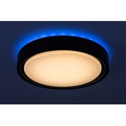 Rabalux - LED RGB dimmējams griestu gaismeklis ar kustību sensoru, 28 W/230 V, 2700–5000 K, Ø 36 cm + tālvadības pults