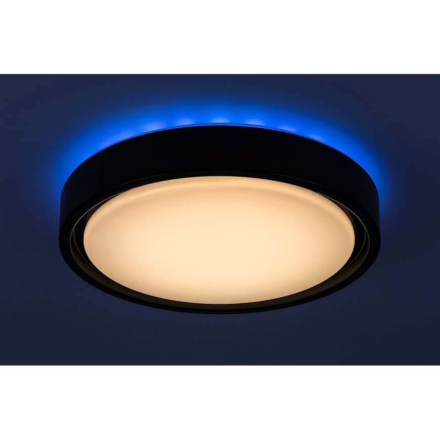 Rabalux - LED RGB dimmējams griestu gaismeklis ar kustību sensoru, 28 W/230 V, 2700–5000 K, Ø 36 cm + tālvadības pults
