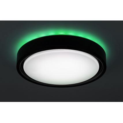 Rabalux - LED RGB dimmējams griestu gaismeklis ar kustību sensoru, 28 W/230 V, 2700–5000 K, Ø 36 cm + tālvadības pults