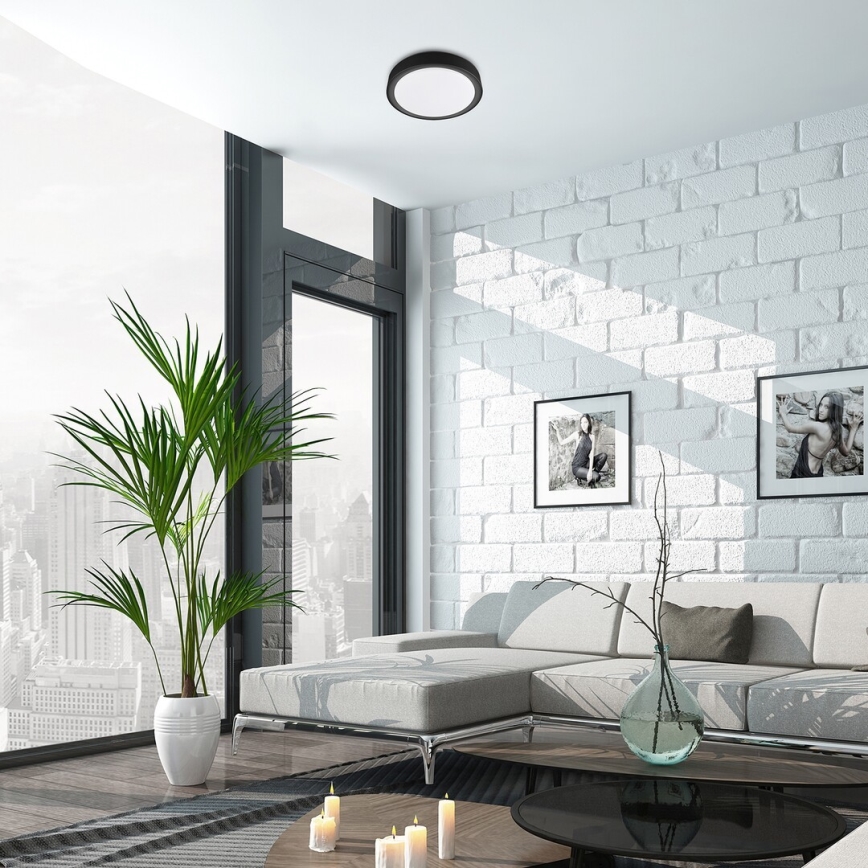 Rabalux - LED RGB dimmējams griestu gaismeklis ar kustību sensoru, 28 W/230 V, 2700–5000 K, Ø 36 cm + tālvadības pults