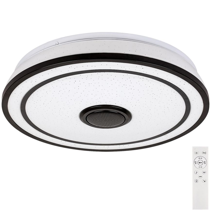Rabalux - LED RGB Regulējams griestu lukturis ar skaļruni, LED/24W/230V, 3000–6500K, ar tālvadību, Ø 39,5 cm
