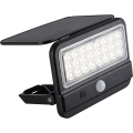Rabalux - LED Saules enerģijas sienas lampa ar sensoru LED/7W/3,7V IP54 melna