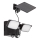 Rabalux - LED Saules enerģijas sienas pielāgojama lampa ar sensoru un ārējais panelis 2xLED/5W/3,7V IP54 melna