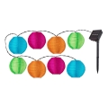 Rabalux - LED Saules ķēde 8xLED/0,48W/1,2V 4,3 m IP44 600 mAh