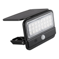 Rabalux - LED saules sienas lampa ar sensoru LED/7W/3,7V IP54 melna 3000 mAh