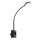 Rabalux - LED sienas lampa ar regulējamu spilgtumu LED/4W/230V ar USB portu kontaktligzdai melna