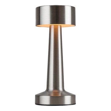 Rabalux - LED Uzlādējama skārienjutīga galda lampa LED/2,7W/5V 1200mAh 3000/4000/6000K matēts hroms