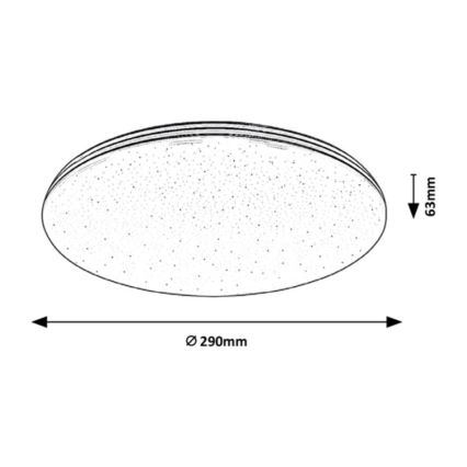 Rabalux - LED Vannas istabas griestu gaismeklis LED/20W/230V IP44