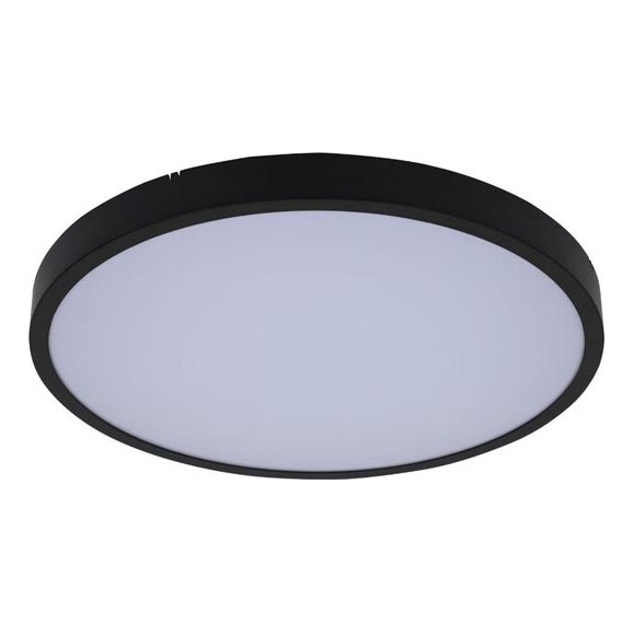 Rabalux - LED Vannas istabas griestu lampa LED/12W/230V 3000/4000/6000K IP44 d. 25,5 cm melna