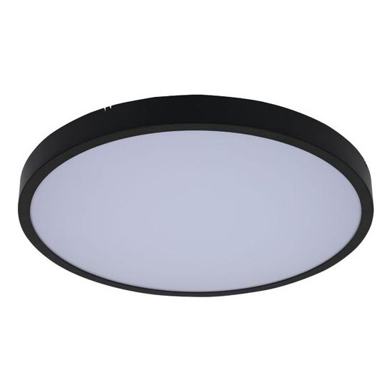 Rabalux - LED Vannas istabas griestu lampa LED/24W/230V 3000/4000/6000K IP44 d. 35,5 cm melna
