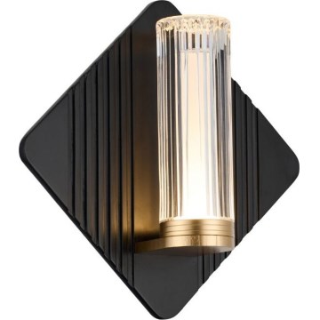 Rabalux - LED vannas istabas sienas gaismeklis LED/7W/230V IP44 melns/zelts