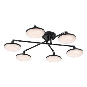 Rabalux - LED Virsapmetuma lustra 6xLED/4W/230V 3000K melna